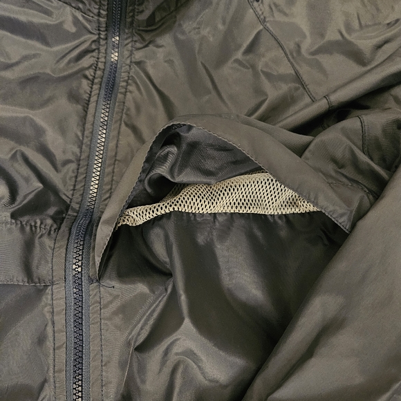 Mens Vintage Green Eagle Jacket Mens Large Blue Full Zip 90s 1996 Windbreaker - Picture 3 of 8